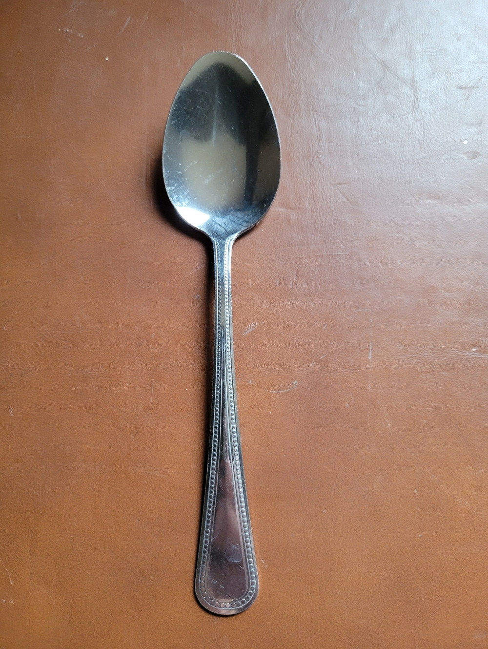 Gibson? Beaded Venus Arc Table/ Soup Spoons Stainless silverware Flatware